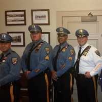 <p>Police Chief Daniel Maye and some of Bogota&#x27;s finest.</p>