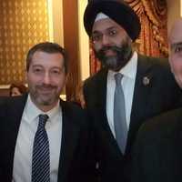 <p>Bergen County Prosecutor&#x27;s Chief of Detectives Robert Anzilotti, Prosecutor Gurbir S. Grewal, Upper Saddle River Police Chief Patrick Rotella.</p>