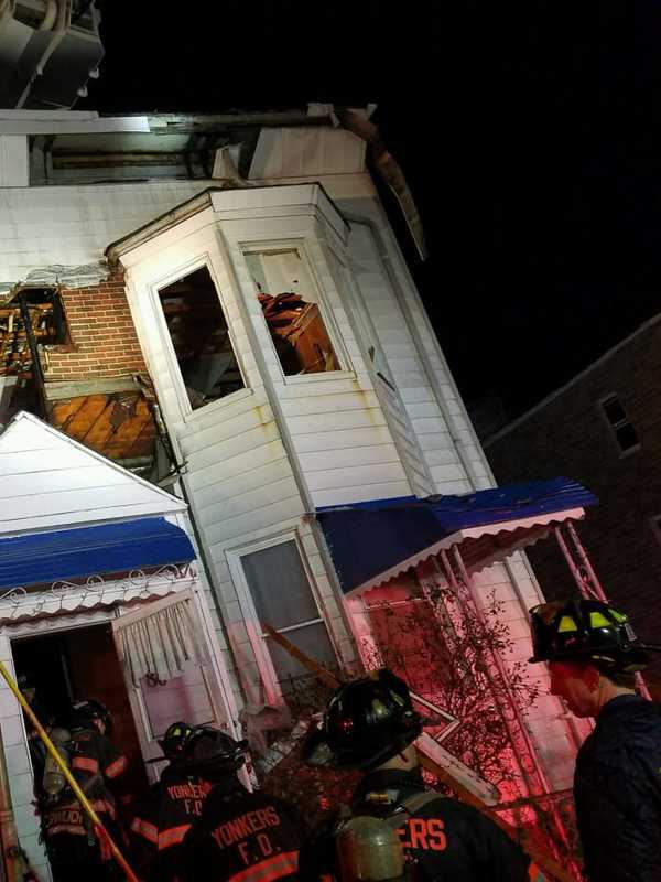 Fifty Firefighters Battle Blaze At Yonkers Three-Story Wood Frame Building