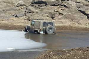 Man Charged With Trespassing After Driving Jeep Into Easton Reservoir