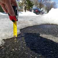 <p>In Lodi, some stretches of residential streets still have inches of snow and ice. Making driving conditions dangerous.</p>