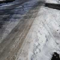 <p>This section of Avenue C in Lodi remains just as slippery as the day of the snowstorm.</p>