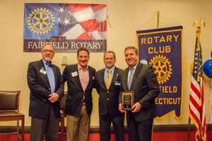 Fairfield Rotary Welcomes NBC Executive, Raises Thousands
