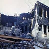 <p>The deck where the fire began.</p>