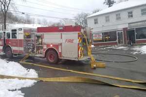 Danbury Firefighters Cross Street To Battle Deli Fire