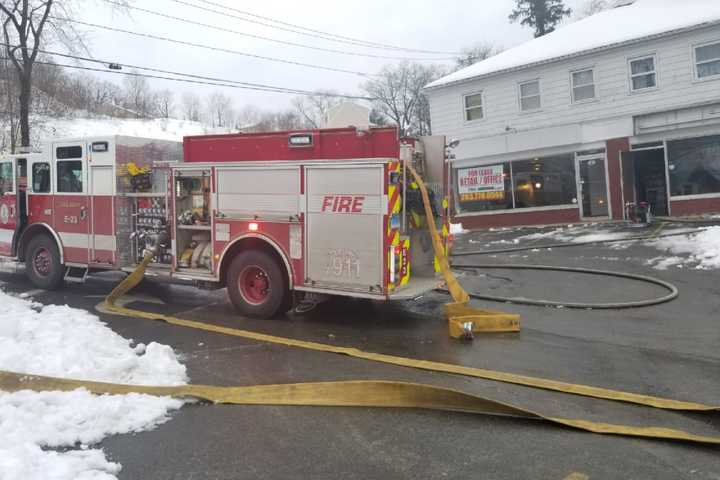 Danbury Firefighters Cross Street To Battle Deli Fire