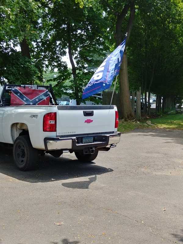 Pickup Truck Displaying Confederate Flag Sparks Concern In New Canaan