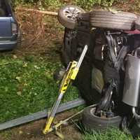 Woman Extricated In Two-Vehicle I-84 Crash