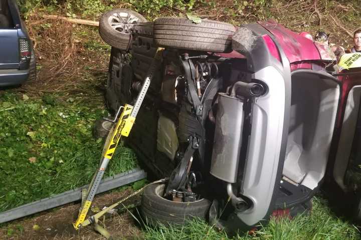 Woman Extricated In Two-Vehicle I-84 Crash