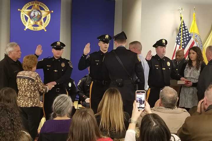 New Bergen County Sheriff's Recruits, Inter-Governmental Transfers Sworn, Heroes Honored