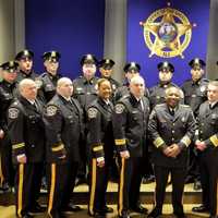 <p>New hires with the brass.</p>