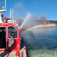 <p>Norwalk Fire Department&#x27;s Marine Unit 238 quickly extinguished the blaze.</p>