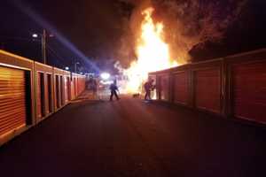 Reading Firefighters Tackle Early Morning Storage Shed Blaze