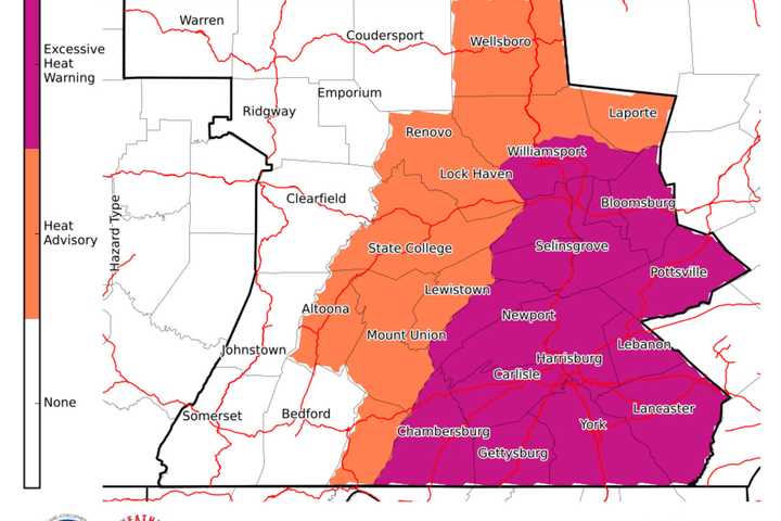 National Weather Service Issues Extreme Heat Warning For Pennsylvania