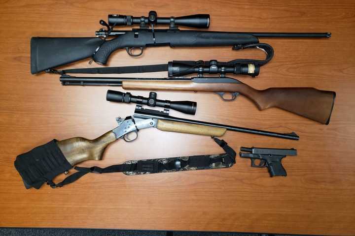 Driver Busted By NYSP With Rifles, Loaded Guns During Traffic Stop In Westchester