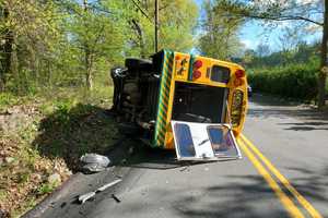 Two Drivers Injured During Crash Involving School Bus, Car In Hudson Valley, Police Say