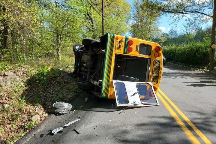 Two Drivers Injured During Crash Of School Bus, Car In Area, Police Say