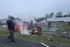 One Dead, One Airlifted In Route 78 Crash (PHOTOS)