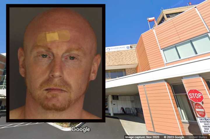 John Vincent Thorson and the hospital where the alleged assault happened.