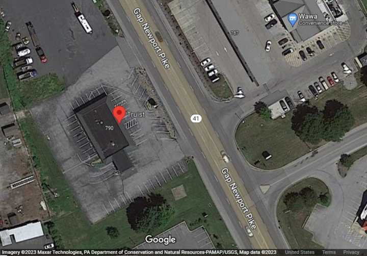 The Truist Bank located at 790 Route 41, Salisbury Township that was robbed on June 8, 2023.