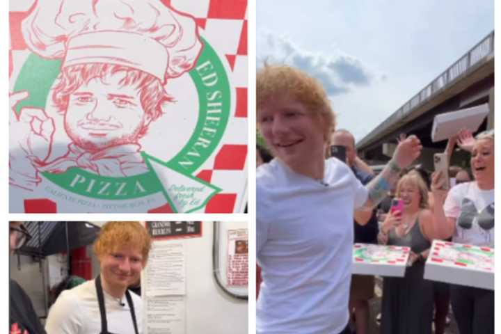 Popstar Ed Sheeran Delivers Pizza To Pennsylvania Fans (VIDEO, PHOTOS)