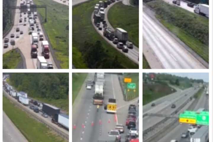 Miles Of Traffic Backups On I-81 In Central PA