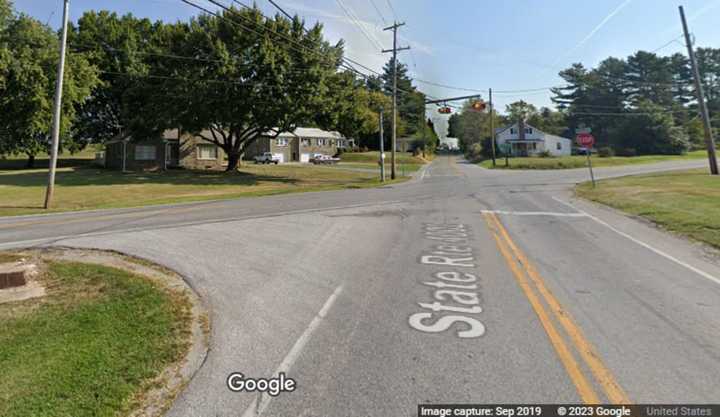 The intersection of Davidsburg Road at West Canal Road in Dover Township where the deadly crash happened.