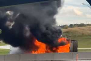 Tractor-Trailer Fire On PA Turnpike Caught On Camera (VIDEO)