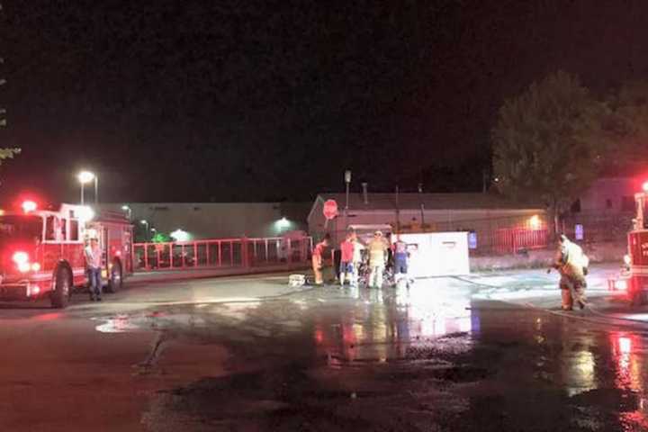 Firefighters Tackle Blaze In Clothing Donation Bin In Shelton
