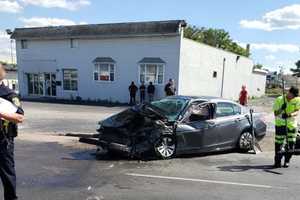 Stuck Driver Freed From 2 Car Crash In Plymouth Township