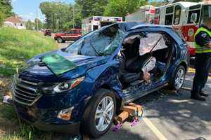 Crews Free Stuck Driver In Perkasie Crash