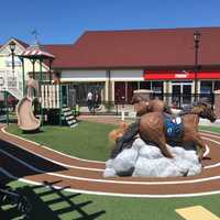 <p>The new playground at Woodbury Commons.</p>