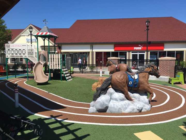 A new playground at Woodbury Commons, located in Orange County, which continues to enjoy population growth and a high birth rate.