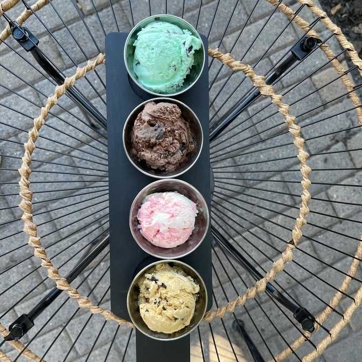 Ice cream flight from Humdoo Ice Cream in Flemington (20 Stangl Rd.)