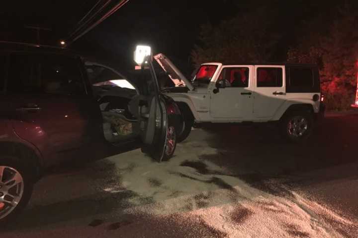 One Person Sent To Hospital After Two-Vehicle Crash In Weston