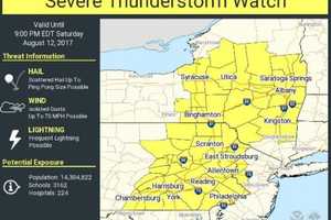 Severe Thunderstorm Watch In Effect For Dutchess