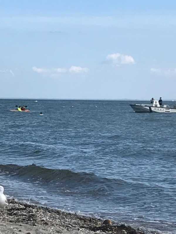 Westport Marine Officers Help Capsized Kayaker Off Compo
