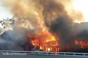 Four Alarm Fire Rips Through Barn At Goshen Historic Track