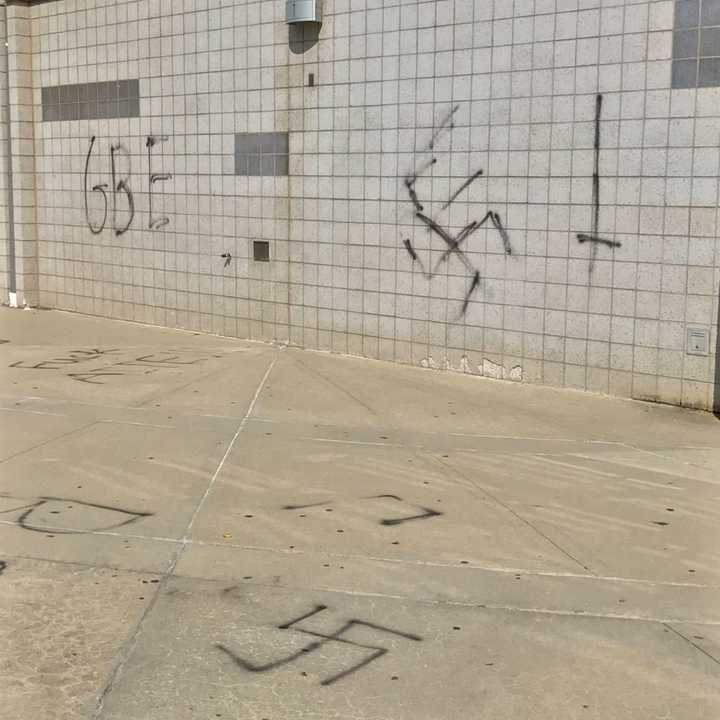 The Academy of Information Technology &amp; Engineering was vandalized over the weekend with swastikas, profanities and other messages of hate.