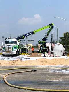 Overturned Gasoline Tanker Closes Section Of Nassau Expressway, Police Say