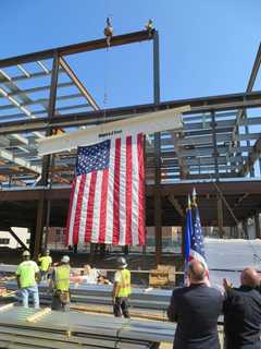 Topping Off: Last Steel Beam Put In Place For New Stamford Police HQ