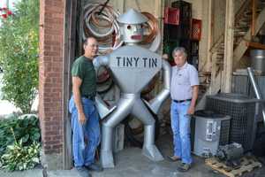 Pearl River Man Brings Business, Historic Tin Man To New Location