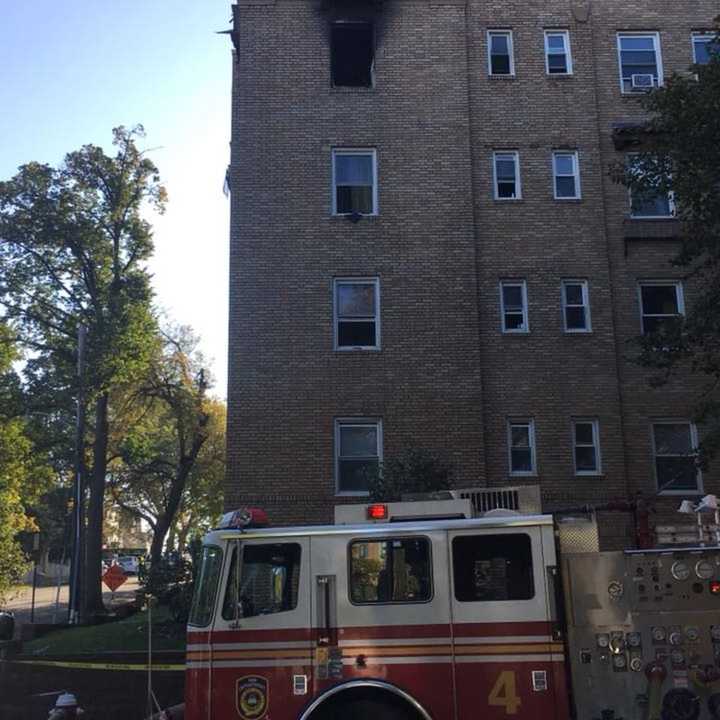 Several Gramatan Avenue apartments were damaged in the Mount Vernon fire.