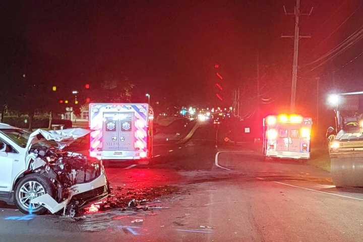 Car Collides With Roller In Bucks County