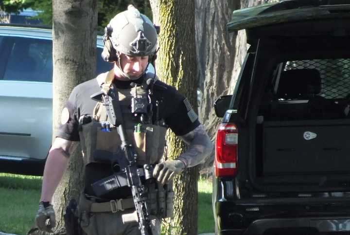 A Bergen County Regional SWAT team had arrived when Brian McCarron emerged from his Westwood home on Sunday, April 16.