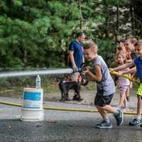 <p>Fire hose fun in Mahwah.</p>