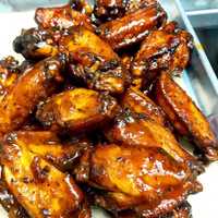 <p>The Blind Rhino in Norwalk is known for its wings.</p>