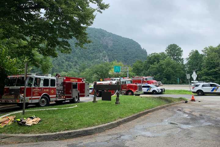 Fiery Tractor-Trailer Crash Hospitalizes Driver, Closes Rt. 80 Near Warren County State Forest