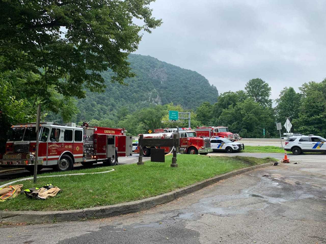 Fiery Tractor-Trailer Crash Hospitalizes Driver, Closes Rt. 80 Near ...