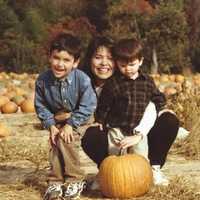 <p>Viteritti and her sons in the late 1990s.</p>